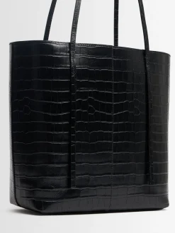 Abilso embossed leather tote bag