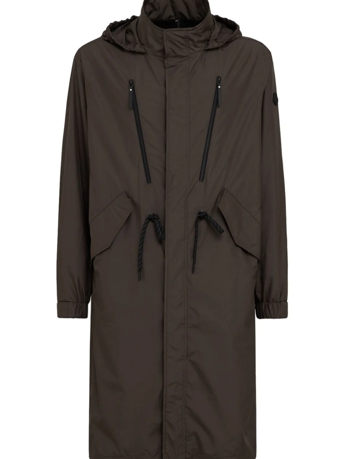 Aliso hooded nylon rain coat