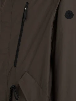 Aliso hooded nylon rain coat