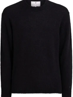 Alpaca blend knit crewneck sweater
