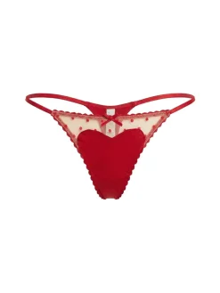 Amour lace & cotton thong