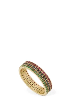Anello Annagreta in oro 18kt con smeraldi