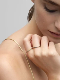 Anello Annagreta in oro 18kt con smeraldi