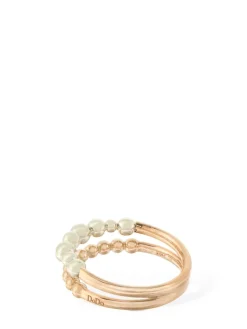 Anello Bollicine in argento e oro rosa 9kt