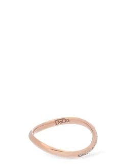 Anello Essential in oro rosa con diamanti 9kt