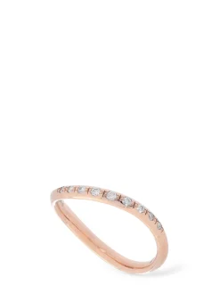Anello Essential in oro rosa con diamanti 9kt