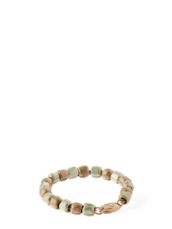 Anello Granelli in oro rosa 9kt e argento