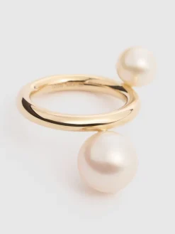 Anello sottile La Grace con perle