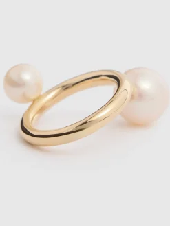 Anello sottile La Grace con perle