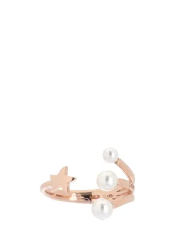 Anello Stellina in oro rosa 9kt