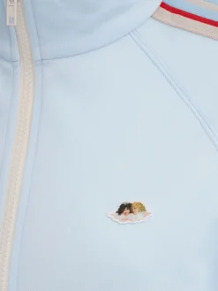 Angel patch cropped track jacket