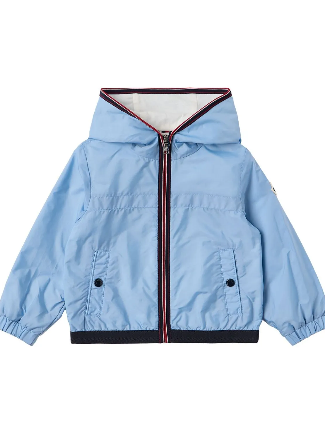 Anton nylon hooded rain jacket