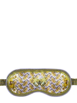 Aquarius printed silk sleep mask
