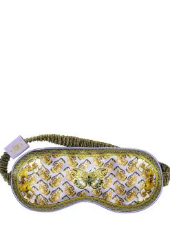 Aquarius printed silk sleep mask