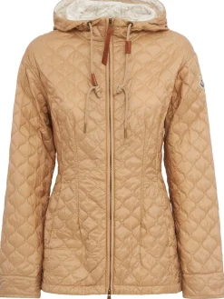 Arum hooded nylon down jacket