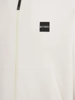 Aura cotton blend zip-up sweatshirt