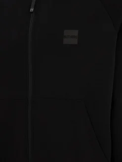 Aura cotton blend zip-up sweatshirt