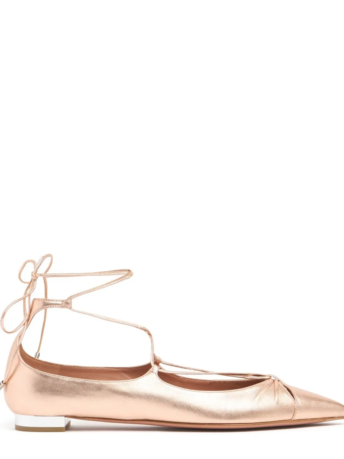Ballerine Gaby in pelle metallizzata 10mm