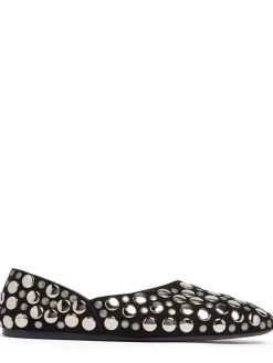 Ballerine Jane in pelle con borchie