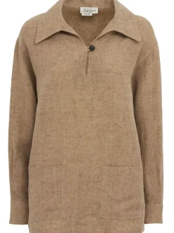 Basilare linen polo sweater