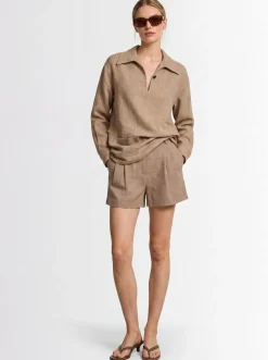 Basilare linen polo sweater