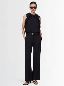 Benestare sheer silk halter top
