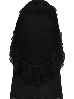 Benestare sheer silk halter top
