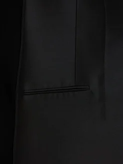 Blazer Crittan in faille di seta e lana
