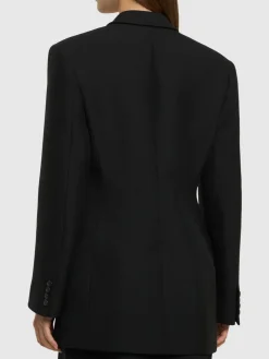 Blazer doppiopetto in gabardina