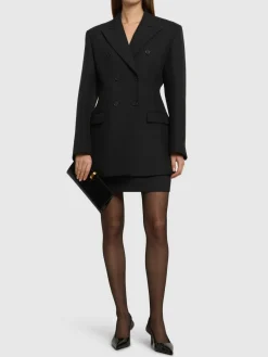 Blazer doppiopetto in gabardina