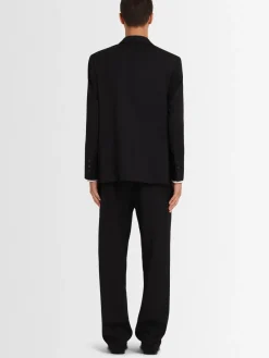 Blazer doppiopetto in twill di lana