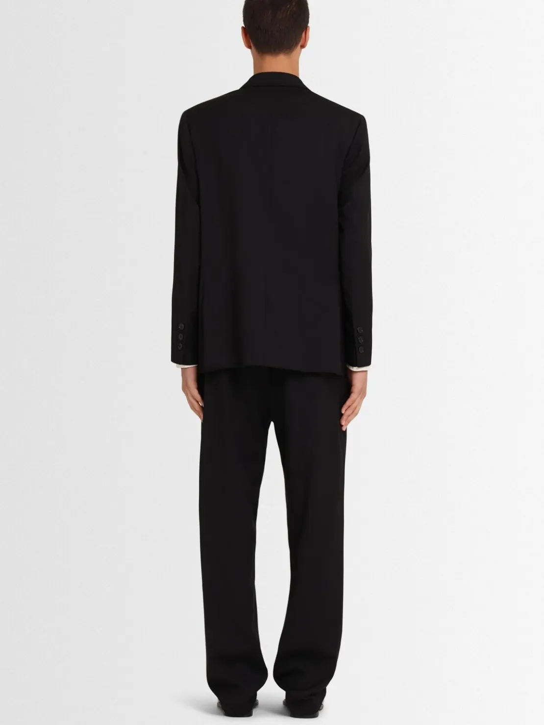 Blazer doppiopetto in twill di lana
