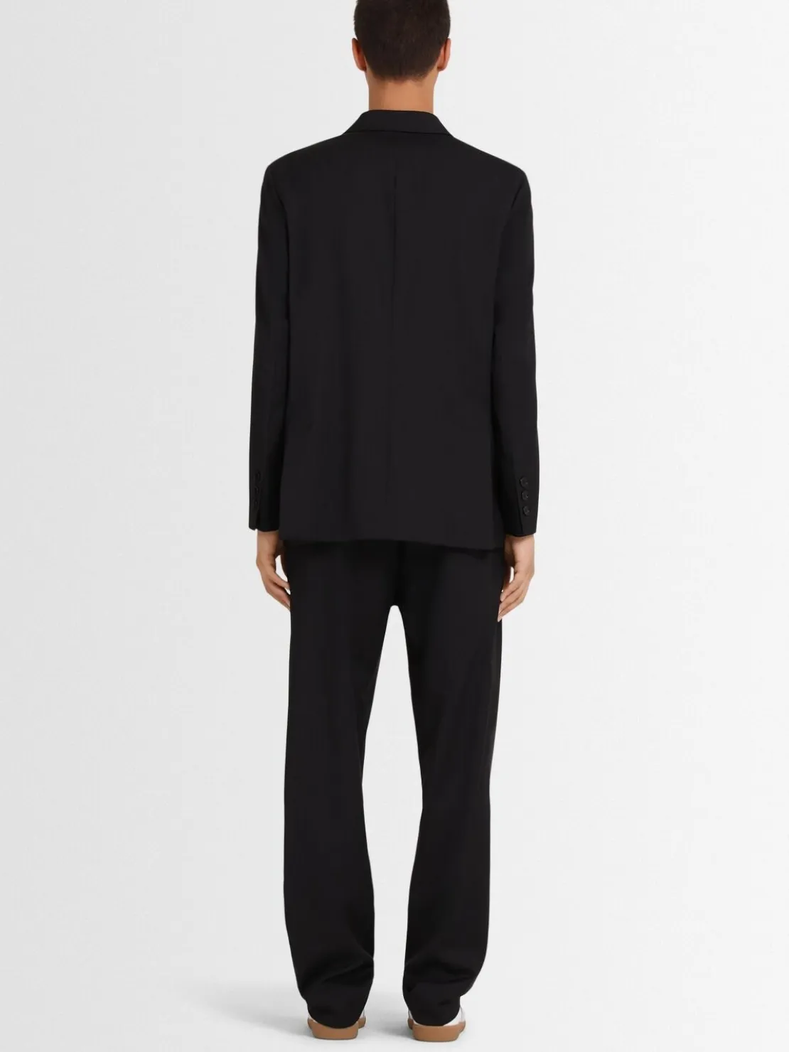 Blazer doppiopetto in twill di lana
