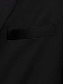 Blazer doppiopetto in twill di lana