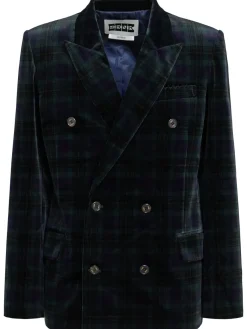 Blazer doppiopetto in velluto