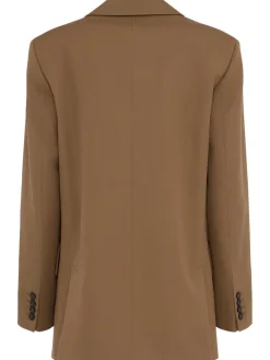 Blazer doppiopetto Nora in twill di lana