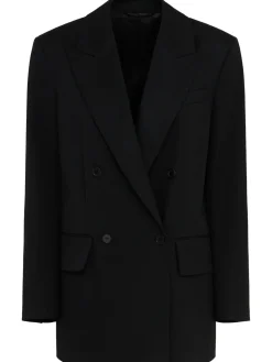 Blazer doppiopetto Nora in twill di lana