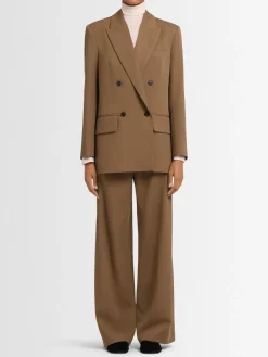 Blazer doppiopetto Nora in twill di lana