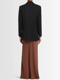 Blazer doppiopetto Nora in twill di lana