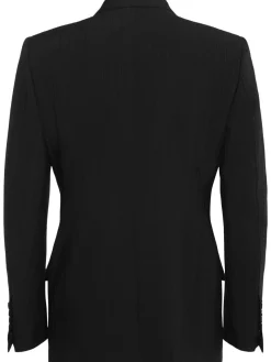 Blazer Dyllan gessato in lana e mohair