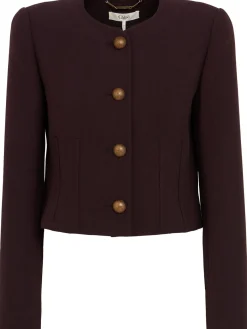 Blazer in crepe di lana