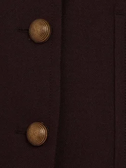 Blazer in crepe di lana