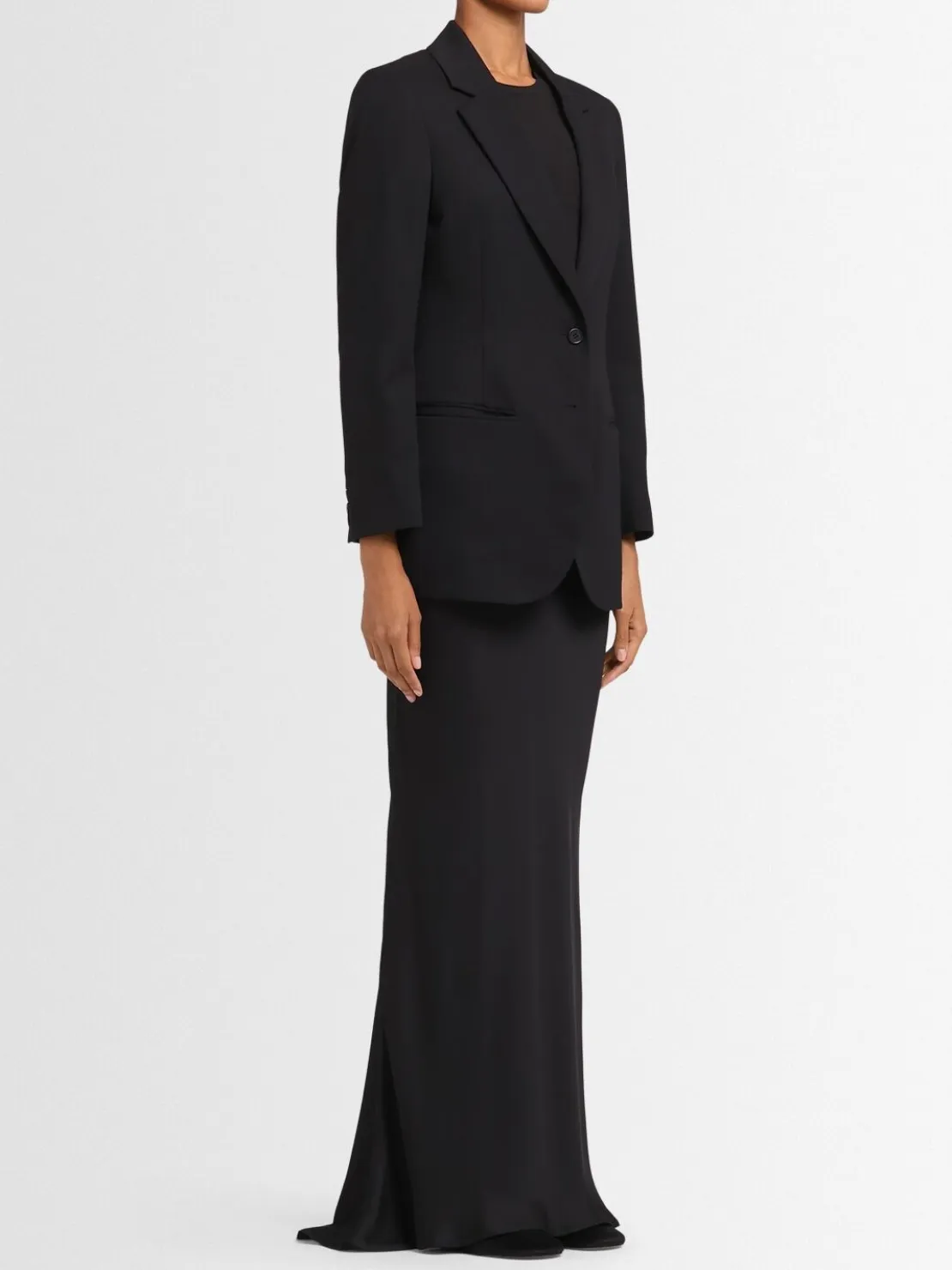 Blazer monopetto Freya in twill di lana