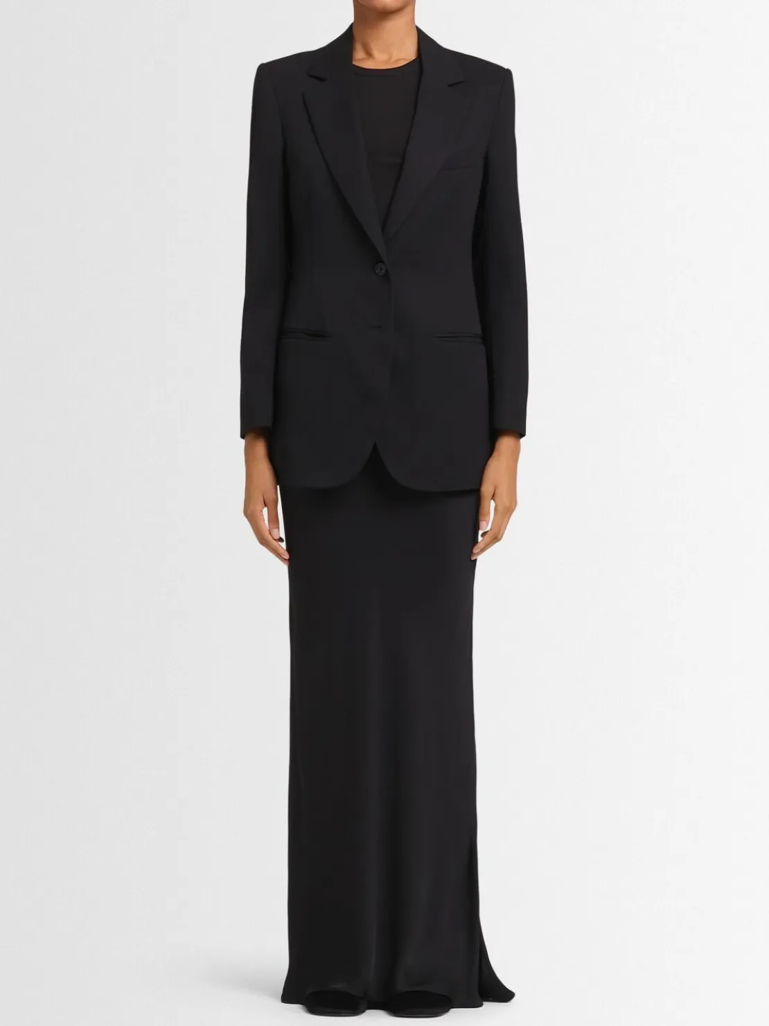 Blazer monopetto Freya in twill di lana