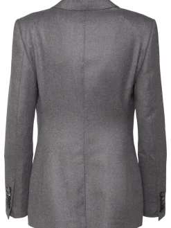 Blazer monopetto in cashmere