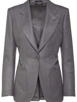 Blazer monopetto in cashmere