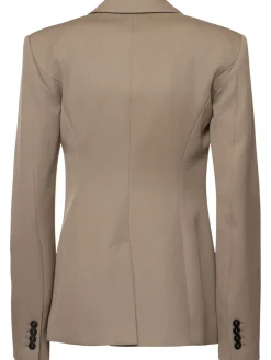 Blazer monopetto in gabardina