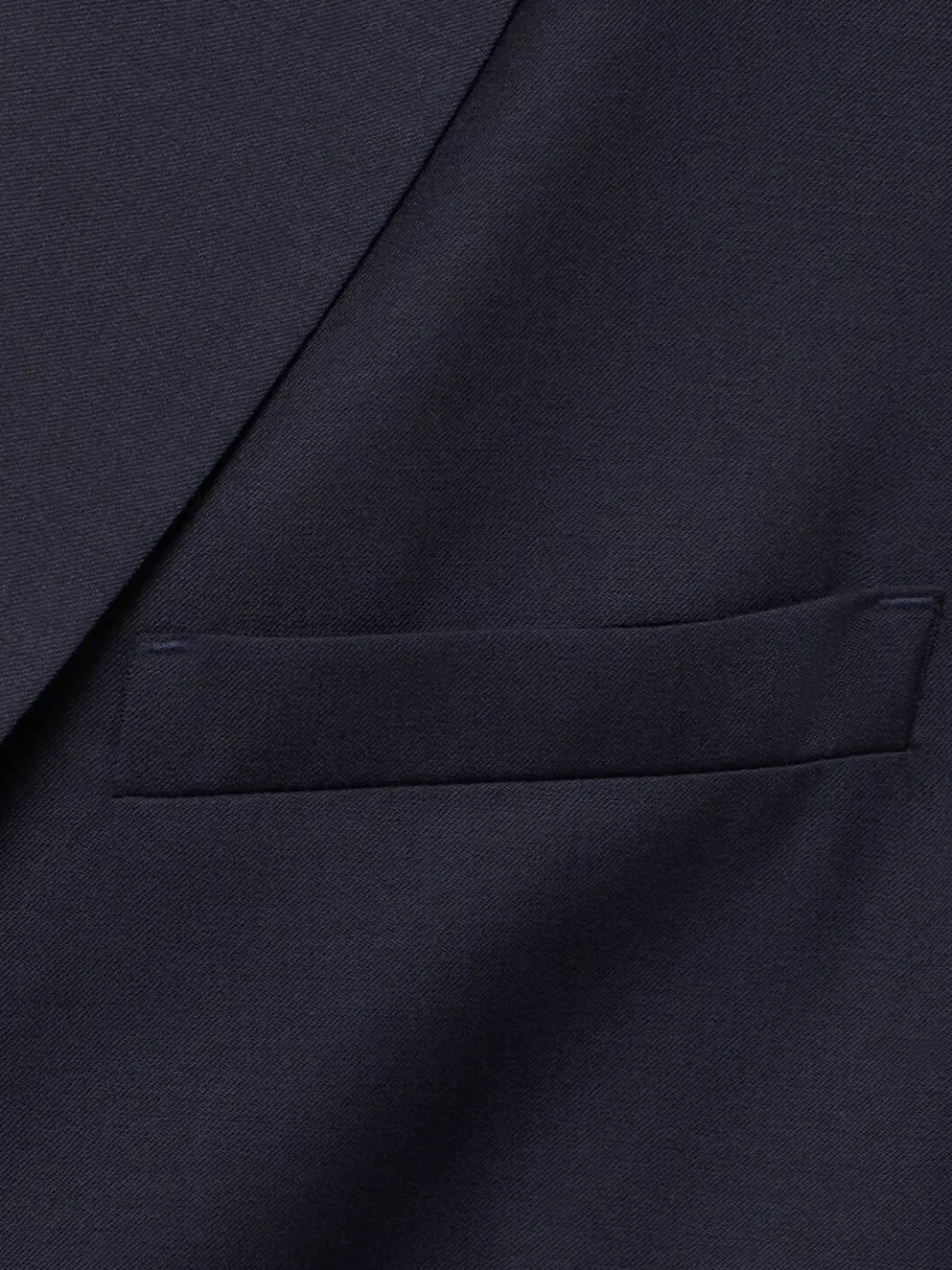 Blazer monopetto in twill di lana
