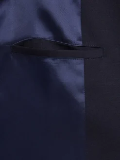 Blazer monopetto in twill di lana