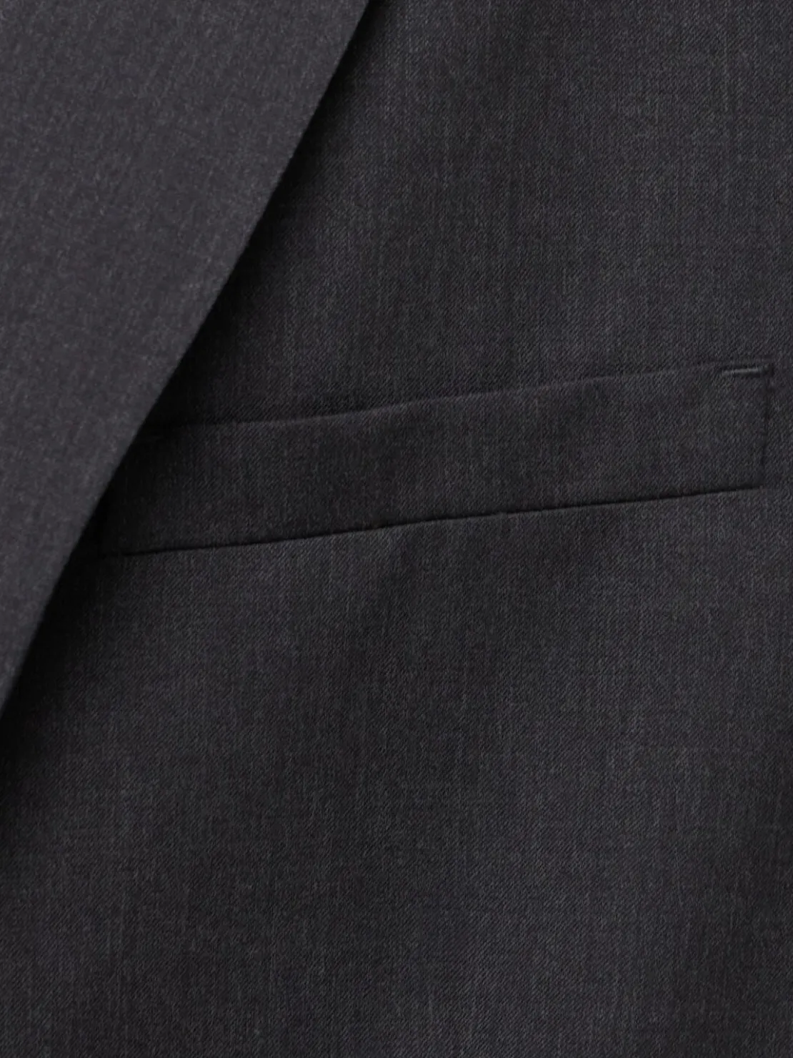Blazer monopetto in twill di lana